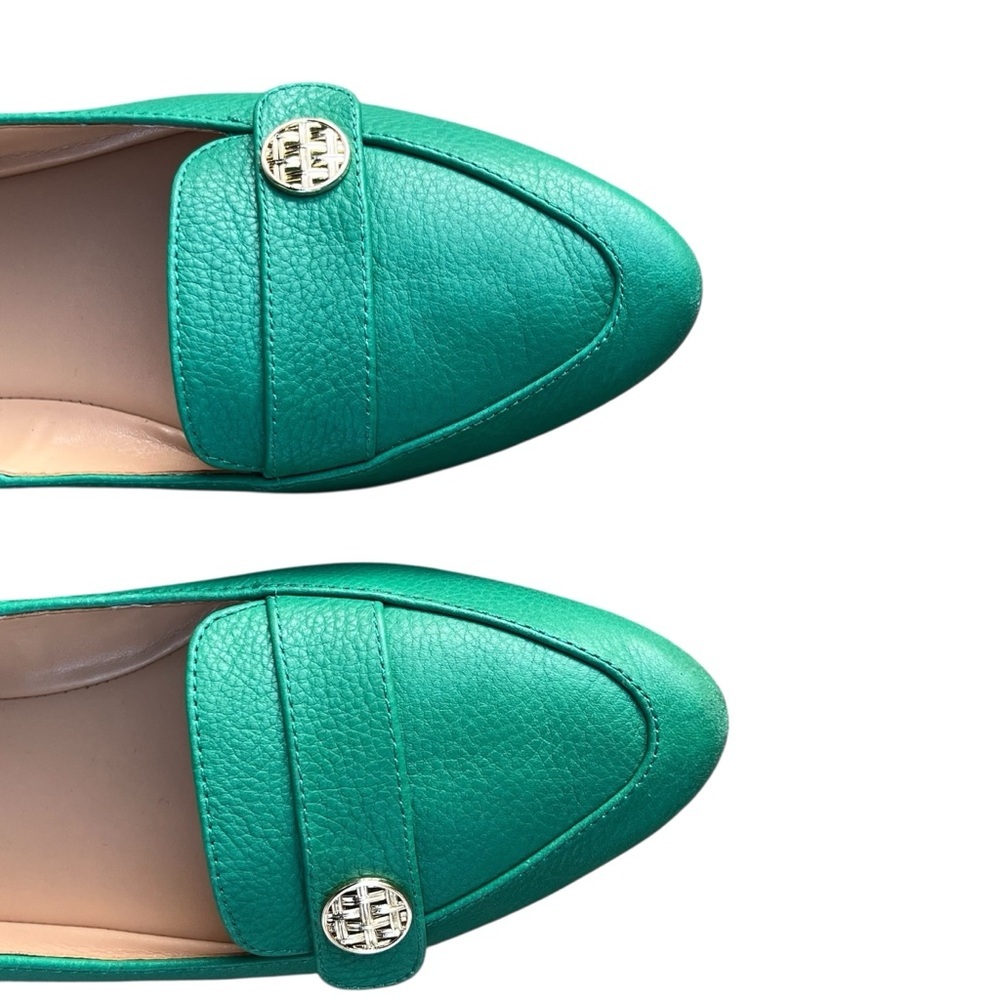 New Talbots Green Leather Francesca Pointed-Toe Slip On Driving Loafers 7 - Picture 7 of 10